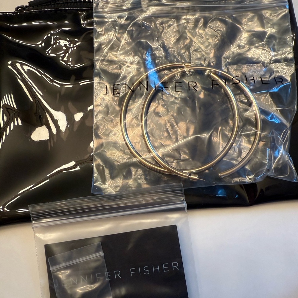 Jennifer Fisher Silver Hoop Earrings